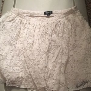 Allen B white lace miniskirt
